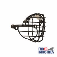 quick deployment coated Wire Cage Dog Muzzle with single Adjustable Strap
