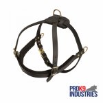 Leather Dog Harness for Tracking and Pulling