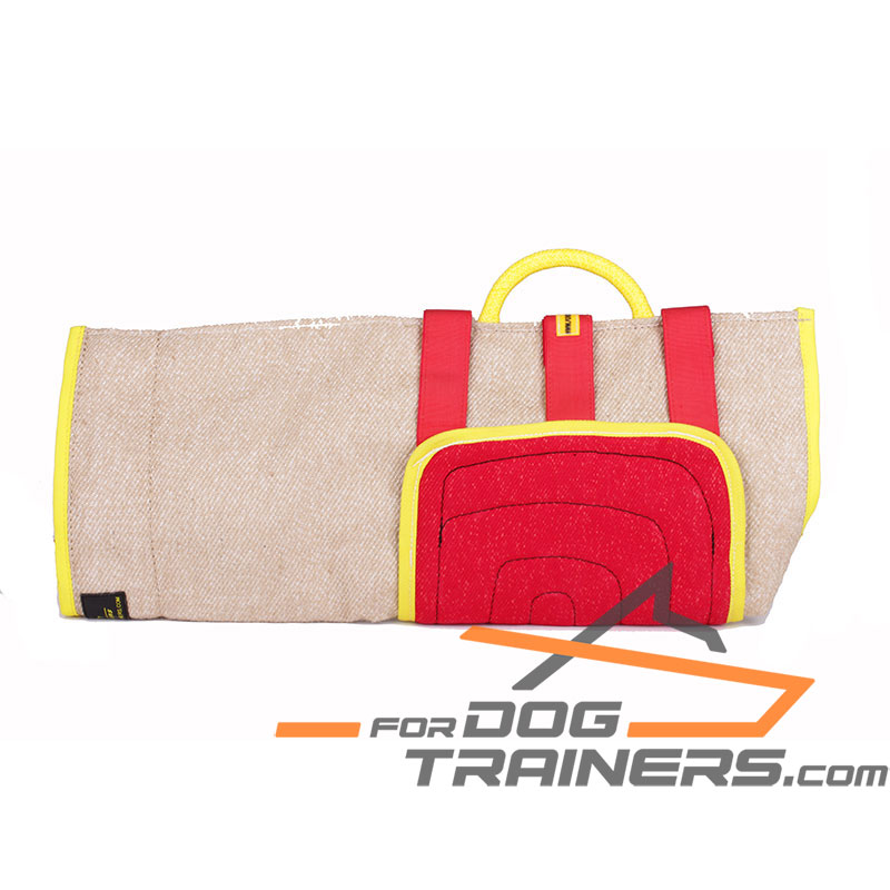 Durable Jute Cover with French Linen Patch for Bite Training Sleeves
