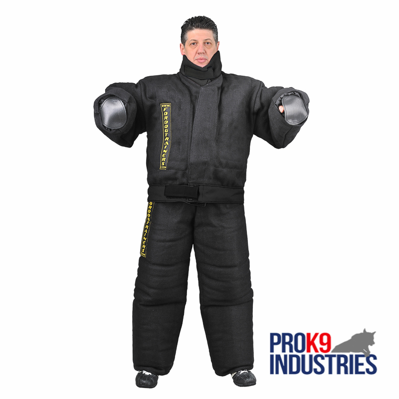 Full protection police bite suit black