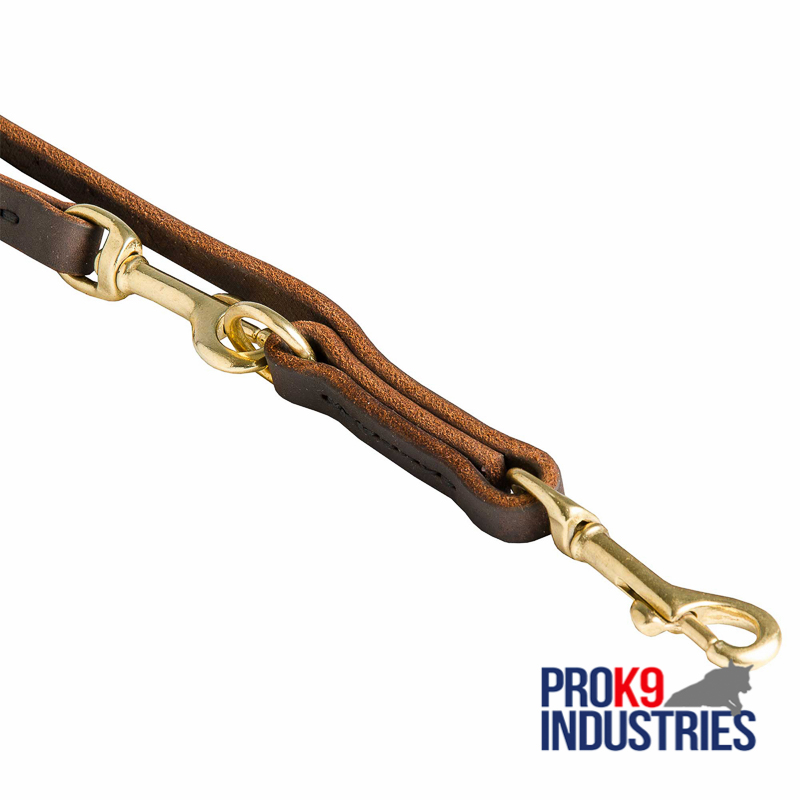 Multipurpose Leather Dog Leash for Training, Walking and Patrolling