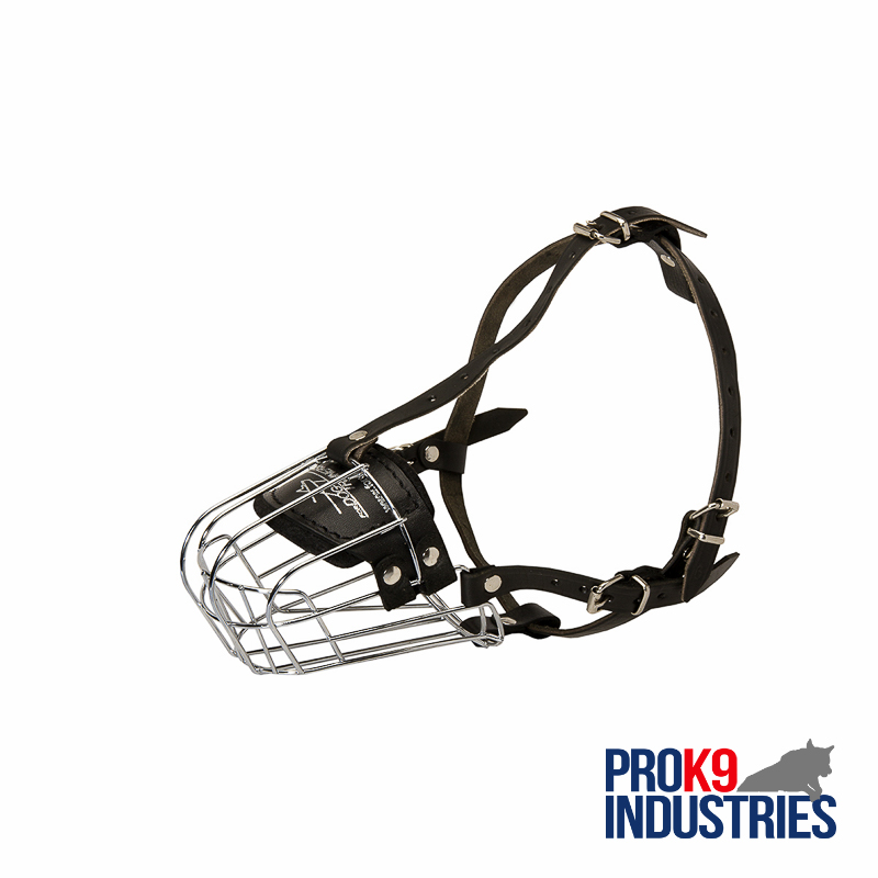 Wire Basket Dog Muzzle for Comfortable Walking and Training