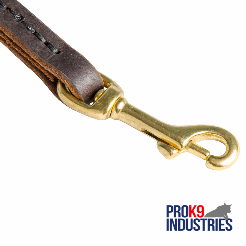 Easy Quick Grab Pull Tab Fully Leather Dog Leash
