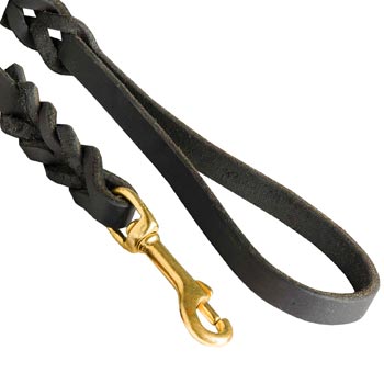 Dog Leash Brass Snap Hook and Soft Handle